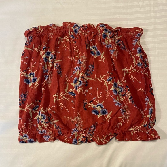 American Eagle floral printed tube top - Picture 2 of 8